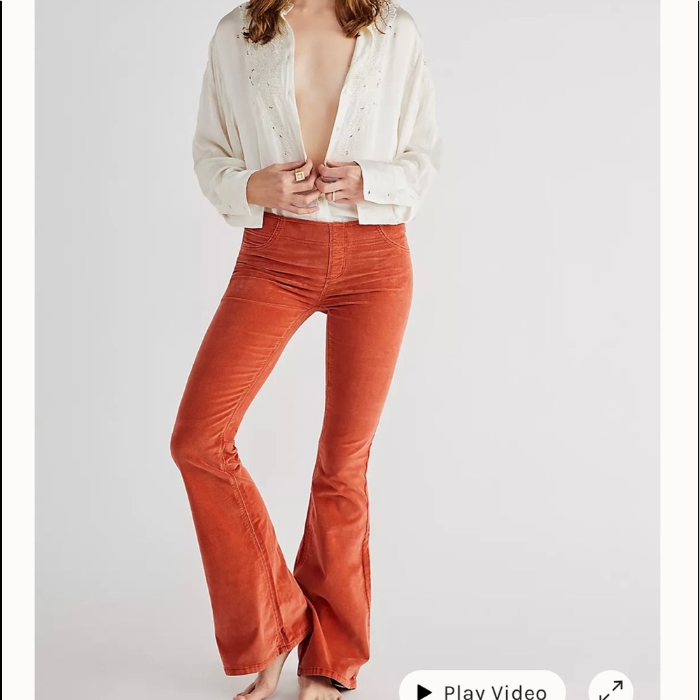 Free People Pull On Corduroy Flare